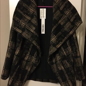 NWT ANTHROPOLOGIE Modernist Shawl Collar Coat Sz: Small